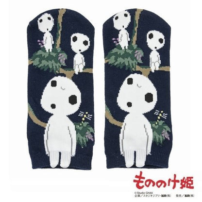 Studio Ghibli Princess Mononoke Kodama Sneaker Socks - Otaku Collectives