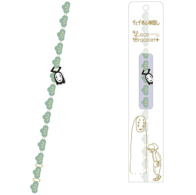 Studio Ghibli Spirited Away Lace Bracelet Plus – No - Face Embroidered Bracelet - Otaku Collectives