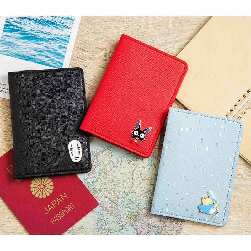 Studio Ghibli Spirited Away Passport Holder – Anime Travel Wallet with Card Slots (No - Face) - Otaku Collectives