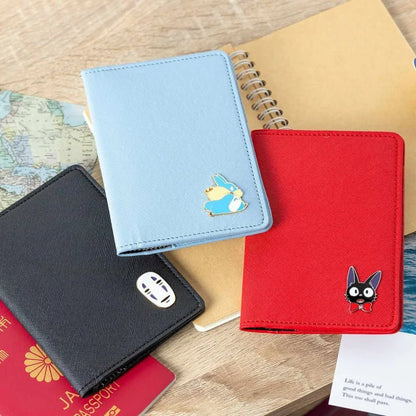 Studio Ghibli Spirited Away Passport Holder – Anime Travel Wallet with Card Slots (No - Face) - Otaku Collectives