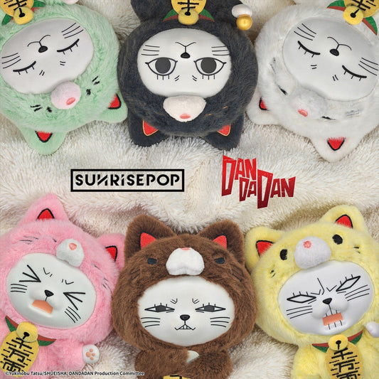 SUNRISEPOP Dandadan Turbo Granny Lucky Cat Soft Vinyl Plush Pendant Blind Box - Otaku Collectives