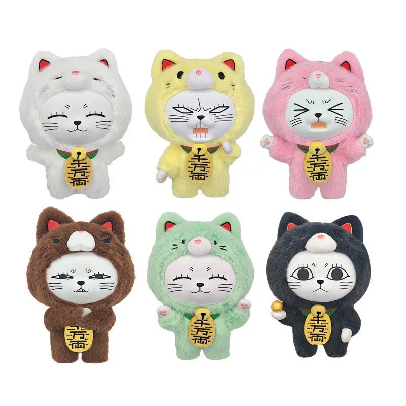 SUNRISEPOP Dandadan Turbo Granny Lucky Cat Soft Vinyl Plush Pendant Blind Box - Otaku Collectives