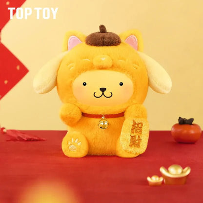 TOP TOY Sanrio Characters Lucky Cat Series Plush Keychain Blind Box - Otaku Collectives