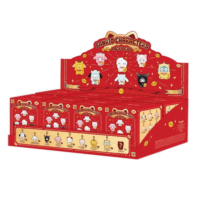 TOP TOY Sanrio Characters Lucky Cat Series Plush Keychain Blind Box - Otaku Collectives