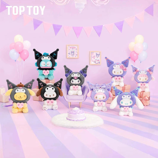 TOP TOY Sanrio Kuromi Party Keychain Series Plush Blind Box - Otaku Collectives