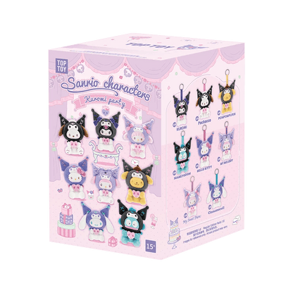 TOP TOY Sanrio Kuromi Party Keychain Series Plush Blind Box - Otaku Collectives