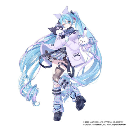 Snow Miku x Kuromi Hokkaido Exclusive Acrylic Keychain