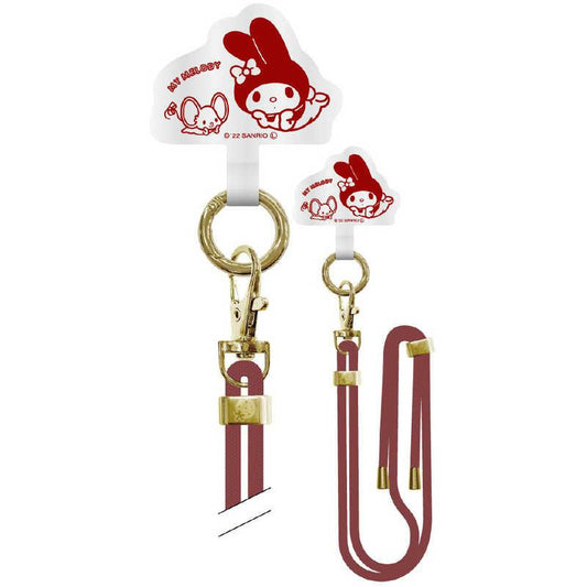 [Sanrio] Multi Ring Plus with Shoulder Strap for Mobile Phone - My Melody
