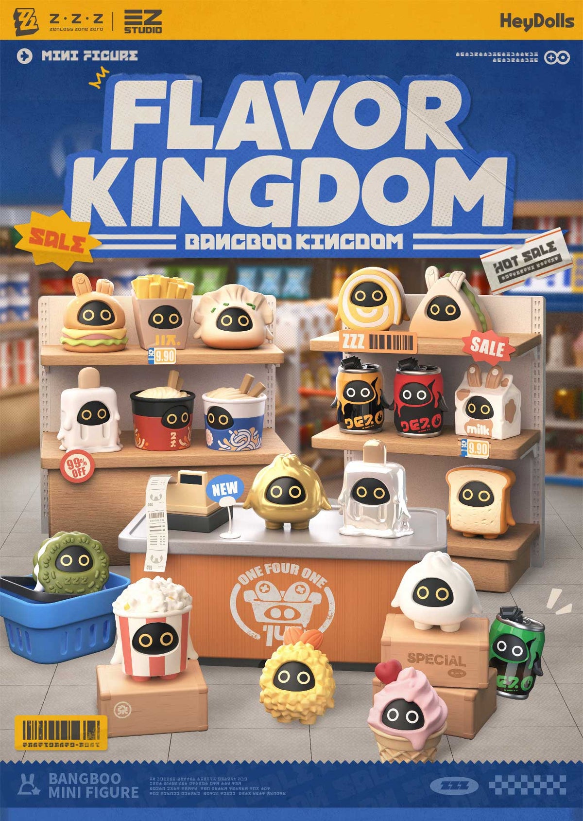 Zenless Zone Zero Flavor Kingdom Bangboo Mini Figure Blind Bag - Otaku Collectives