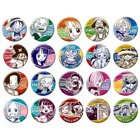 [One Piece] Collection Tin Badge Petit [Childhood] 2nd edition