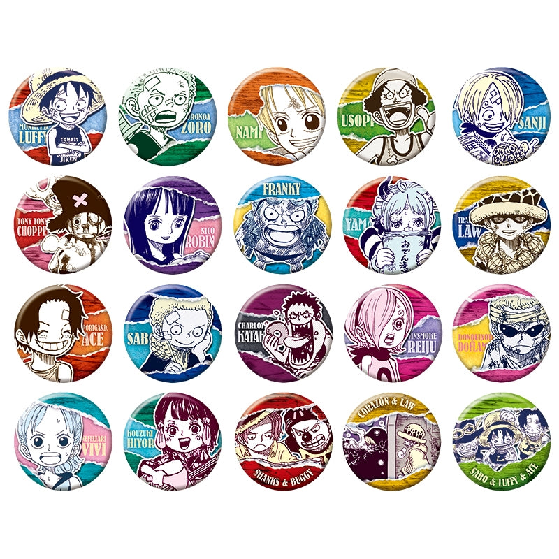 [One Piece] Collection Tin Badge Petit [Childhood] 2nd edition