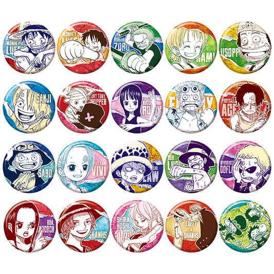 [One Piece] Collection Tin Badge Petit [Childhood] 1st edition